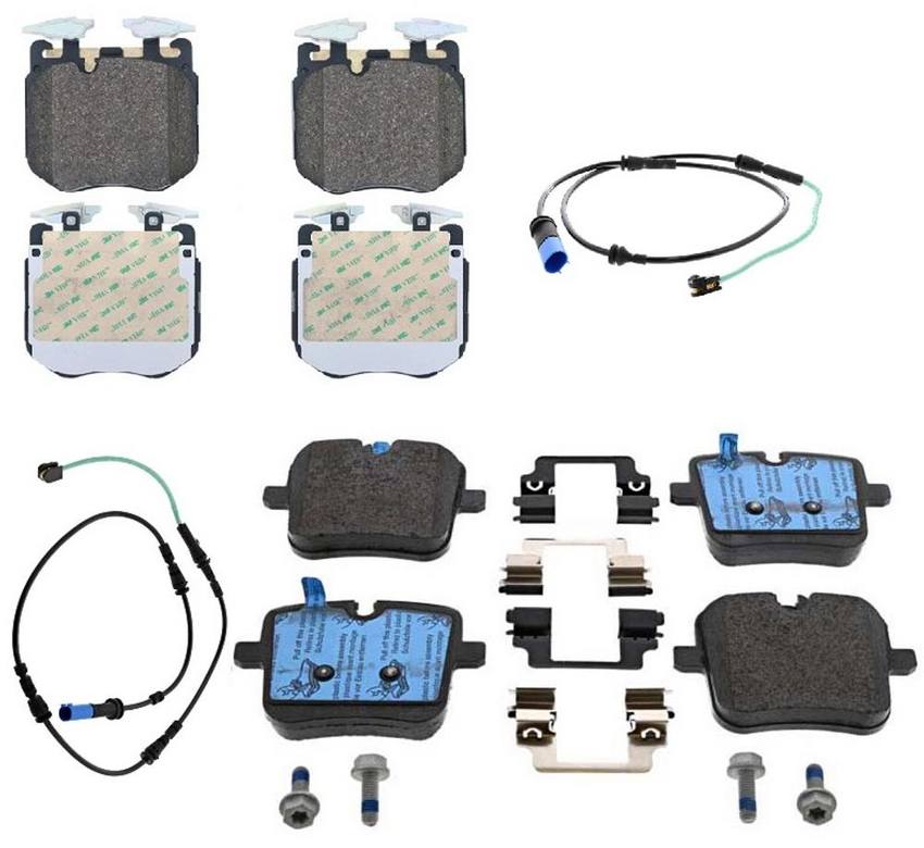 BMW Disc Brakes Kit Pads Front and Rear Genuine BMW 3023074KIT